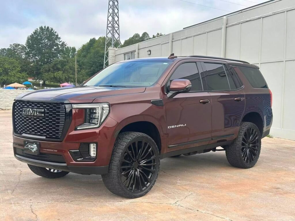 Redwood Metallic 2022 GMC Yukon Denali On 26's PRICE $14,000